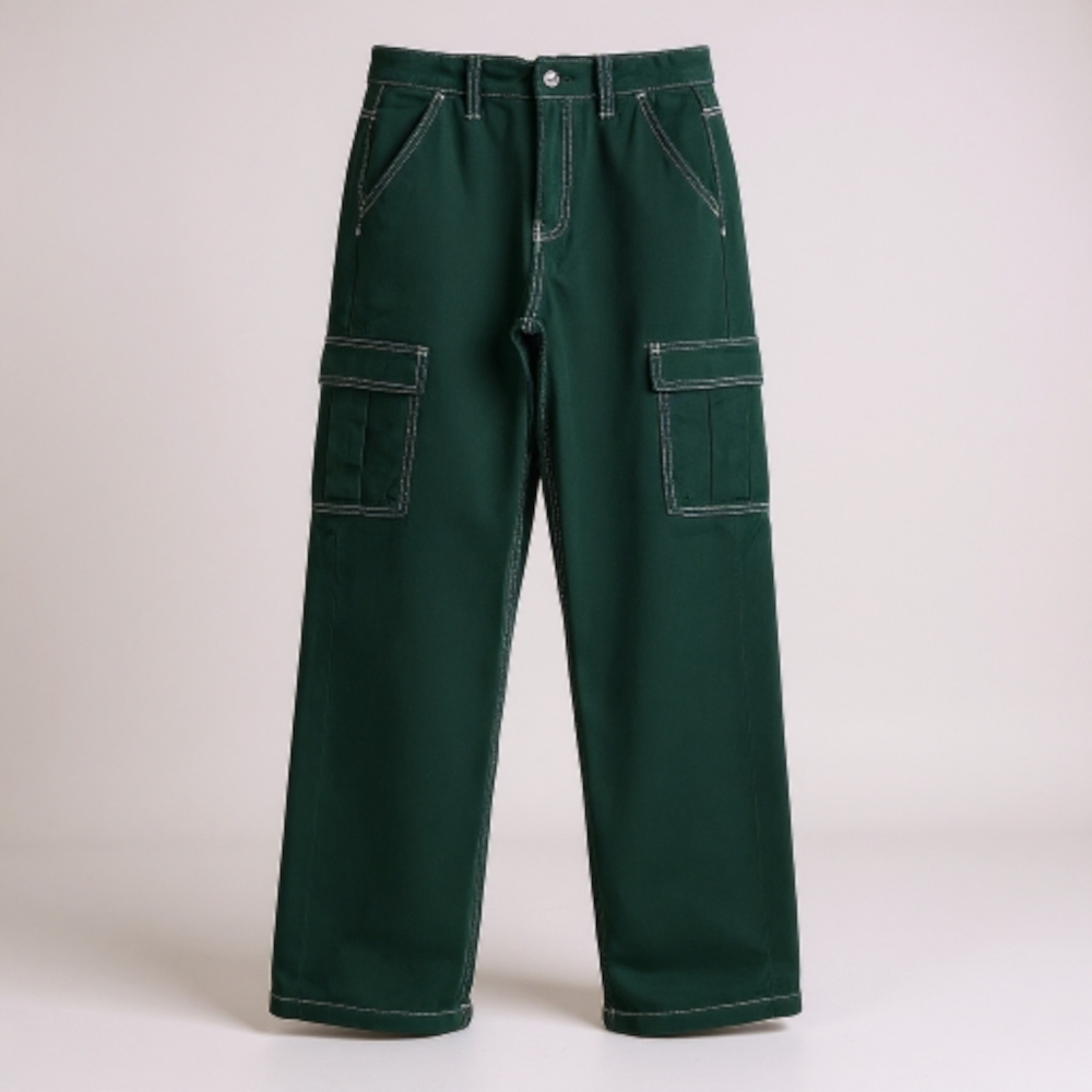 Dark Green Cargo Pants
